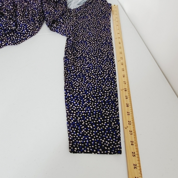 Saint + Sofia Tiered Heart Print Maxi Dress Size 18 Polka-dot Pockets Boho Chic - Picture 10 of 14